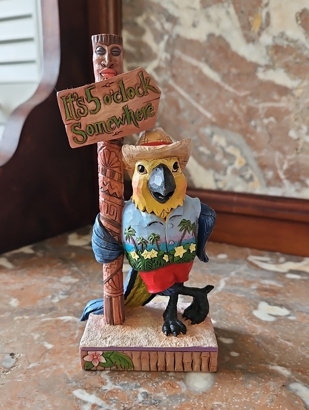 Jim Shore Margaritaville Parrot It's 5 O'clock Somewhere Figure Jimmy Buffet